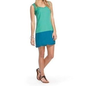 Thakoon for Target Colorblock Emerald Green & Navy Shift Dress Size XS